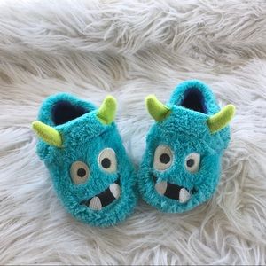 Toddler Monster Velcro Slippers